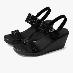 Skechers Women's Rumble on-Sassy DayZ Wedge Sandal size 7.5